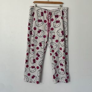 Hello Kitty White and Pink Pajama Pants